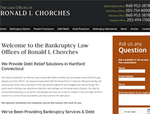 Tablet Screenshot of chorchesbankruptcylaw.com